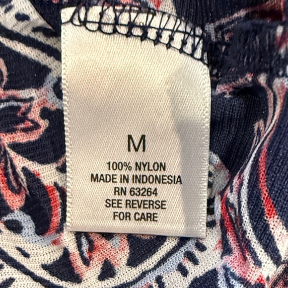 Croft & Barrow Red and Black Paisley Blouse - Picture 5 of 5